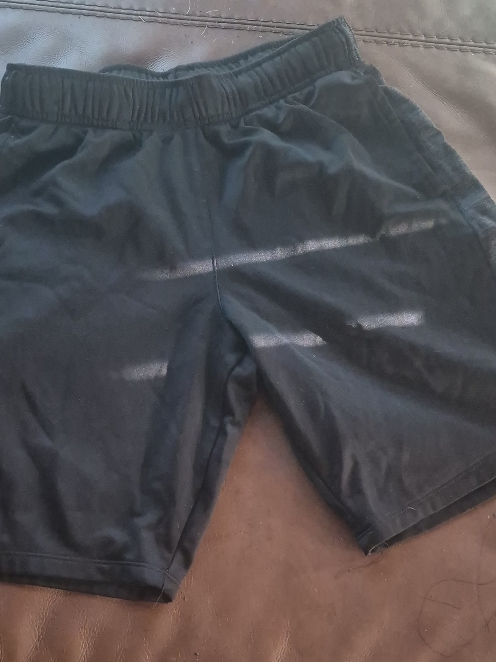 Women’s Black Athletic Shorts with Elastic Waist